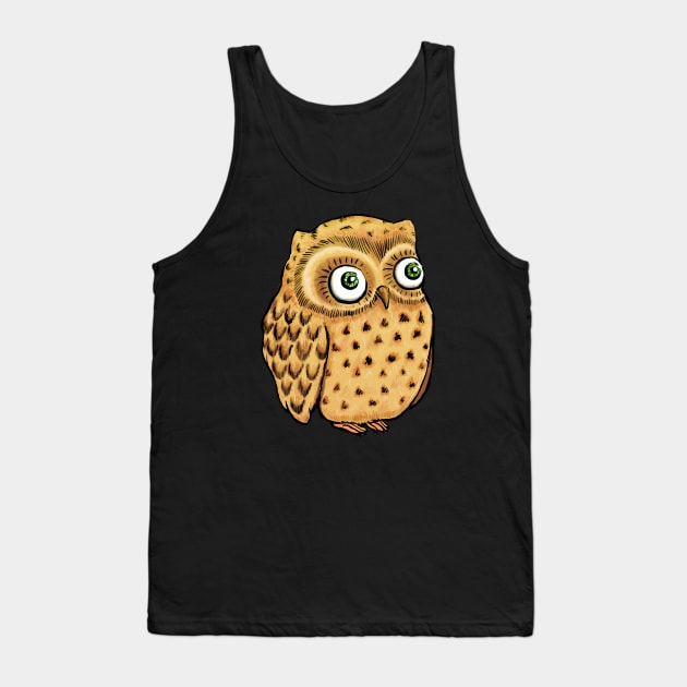 Cute Owl Cartoon Nature Lover Animal Kawaii Art Gifts Tank Top by twizzler3b